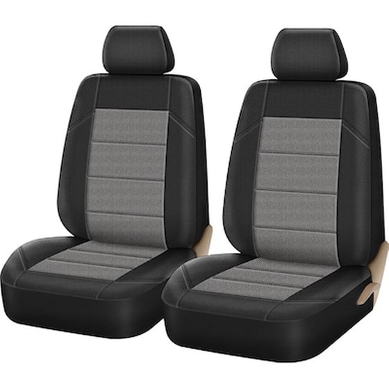 Καλύμματα Υφασμάτινα Super Fit All In One Μαύρο Μαύρο-γκρι image 0