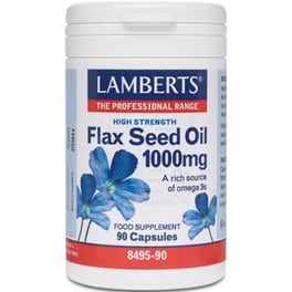 Λιπαρά Οξέα LAMBERTS Flax Seed Oil - 90 Κάψουλες