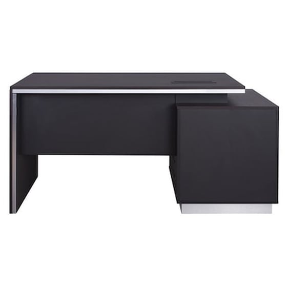 Γραφείο Υπολογιστή Freebox από Μελαμίνη 160x80cm - Wenge/Ανθρακί image 3