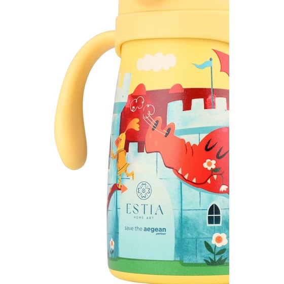 Παιδικός Θερμός Estia Home Art Bubble Save the Aegean Fortress Dragon 300ml image 2