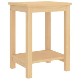 Κομοδίνο Vidaxl Από Μασίφ Ξύλο Πεύκου 35x30x47 cm - Φυσικό