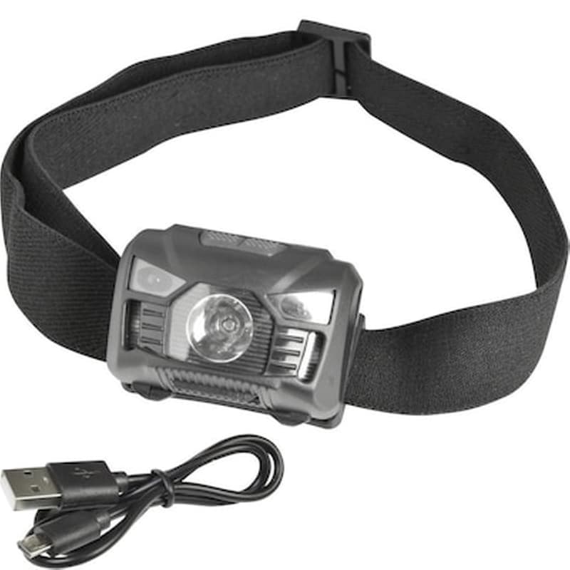 Heitech 04003642 Επαναφορτιζόμενος Φακός Κεφαλής Cob Led Με Αισθητήρα Κίνησης 3 W 197102-0056