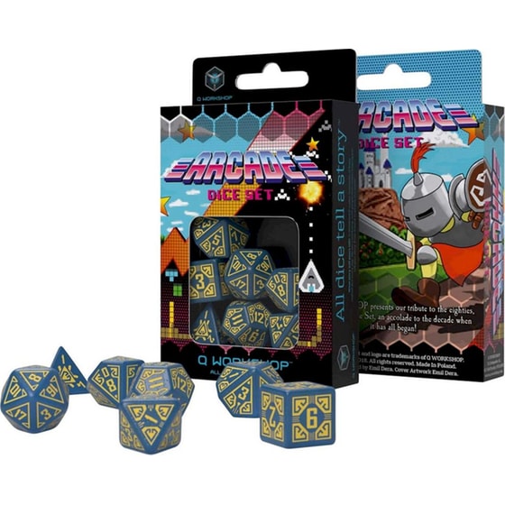 Σετ Ζάρια - Arcade Dice Set - Blue And Yellow image 1