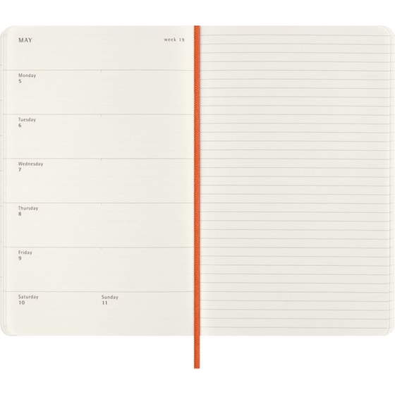 Ημερολόγιο Εβδομαδιαίο Moleskine 2025 12M Mamba Orange Soft image 4