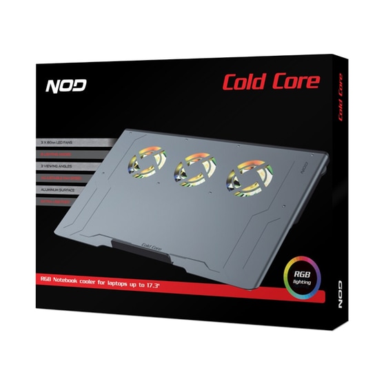 Βάση Laptop Cooler NOD Cold Core RGB 17.3" - Ασημί image 4