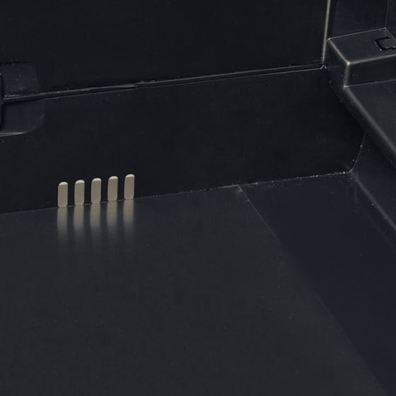 Ντουλάπα VidaXL Τρίφυλλη Πλαστική 97x38x87 cm - Γκρι/Μαύρο image 4