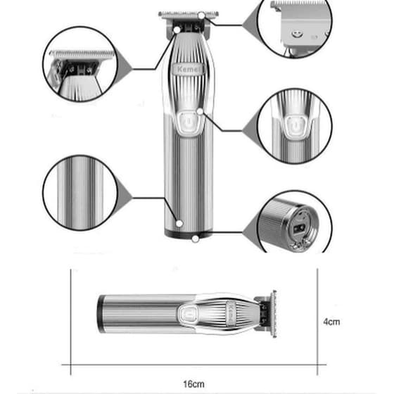 Trimmer ΚΕΜΕΙ KM-i32 Ασημί image 2