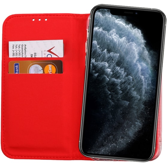 Θήκη Apple iPhone 11 Pro - Volte-tel Pocket Magnet Book Stand - Red image 2