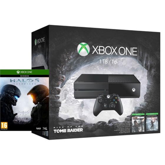Microsoft Xbox One - 1TB & Rise of the Tomb Raider & Tomb Raider: Definitive Edition & Halo 5: Guardians image 0