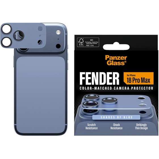 Προστατευτικό καμερών Apple iPhone 18 Pro Max - PanzerGlass Fender Camera Protector - Blue image 3