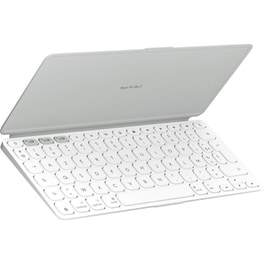 Logitech Keys To Go 2 Ασύρματο Πληκτρολόγιο Αγγλικό US Λευκό