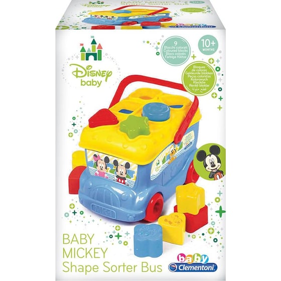 Βρεφικό Παιχνίδι Λεωφορειάκι Baby Clementoni Disney Mickey με Σχήματα (1000-14395) image 6