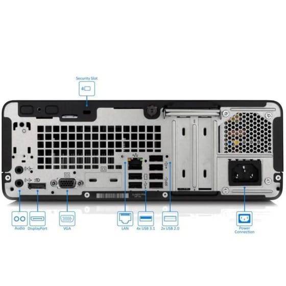 Refurbished Desktop HP 400 G5 (Intel Core i5-8500/8 GB/256 GB SSD/HD Graphics/Win11Home) | Grade A image 1