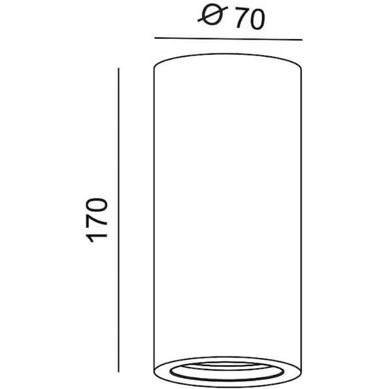 Σποτ Μονόφωτο Aca Ruth G95231c Γύψινο - Λευκό image 1