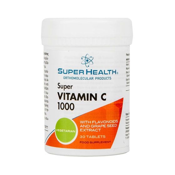 Super Health Super Vitamin C 1000 - 30 ταμπλέτες image 0