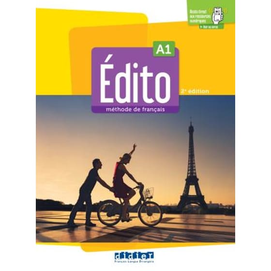 Edito 2e  edition: Livre de l'eleve A1 + didierfle.app image 0