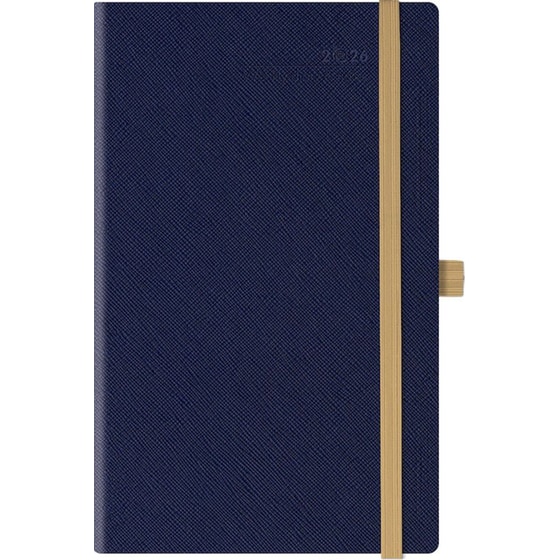 Ημερολόγιο Εβδομαδιαίο 2026 Θεοφύλακτος 12M Saffiano Μπλε image 0