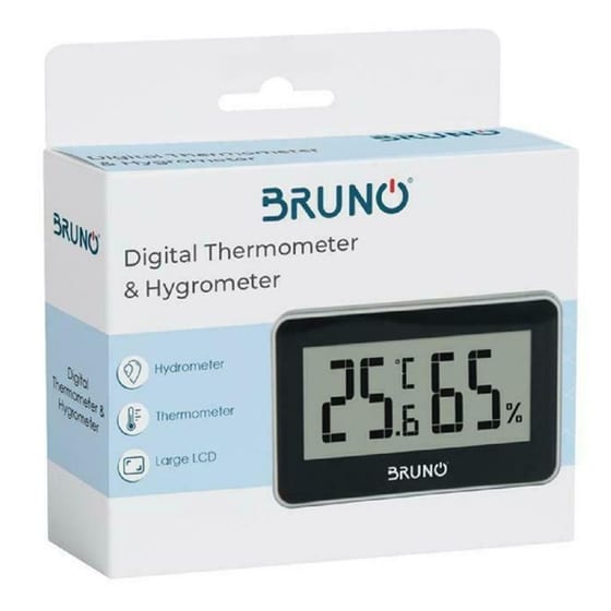 Θερμόμετρο - Υγρασιόμετρο Bruno brn-0081 Ψηφιακό - Λευκό image 2