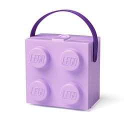 Κουτί Αποθήκευσης Lego Bags με χερούλι Λιλά