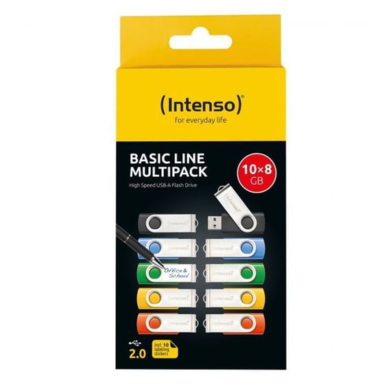 Intenso Basic Line 8GB USB 2.0 Stick (10τμχ) image 4