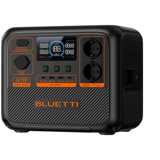 Bluetti Power Station AC70P 864Wh - Μαύρο image 2
