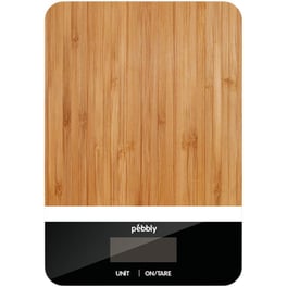 PEBBLY PEB-BRN 1gr/5kg Καφέ/Μαύρο Ψηφιακή Ζυγαριά Κουζίνας