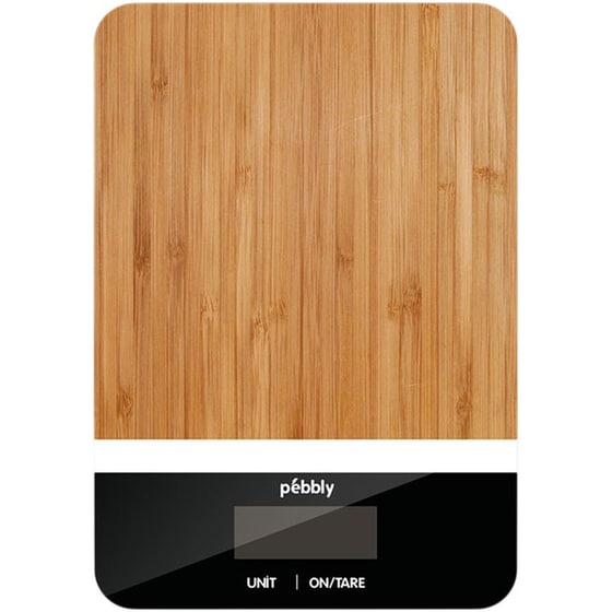 PEBBLY PEB-BRN 1gr/5kg Καφέ/Μαύρο Ψηφιακή Ζυγαριά Κουζίνας image 0