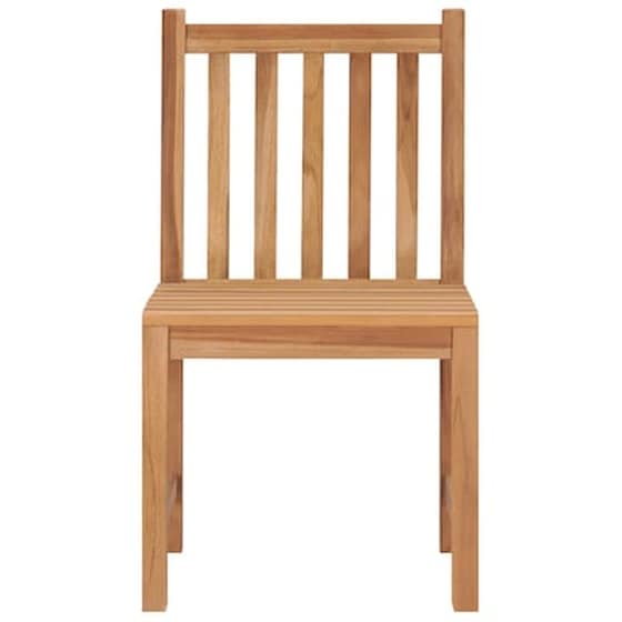Vidaxl Καρέκλες Κήπου 8 Τεμάχια Από Μασίφ Ξύλο Teak Με Μαξιλάρια image 5