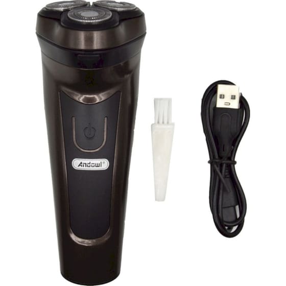 ANDOWL Q-SH788 Ξυριστική Μηχανή Επαναφορτιζόμενη Καφέ image 6