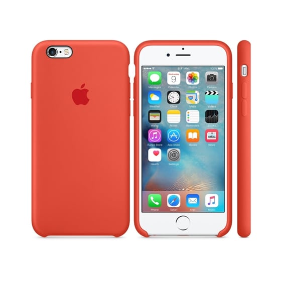 Θήκη iPhone 6/6S - Apple Silicone Case Orange (MKY62ZM/A) image 0