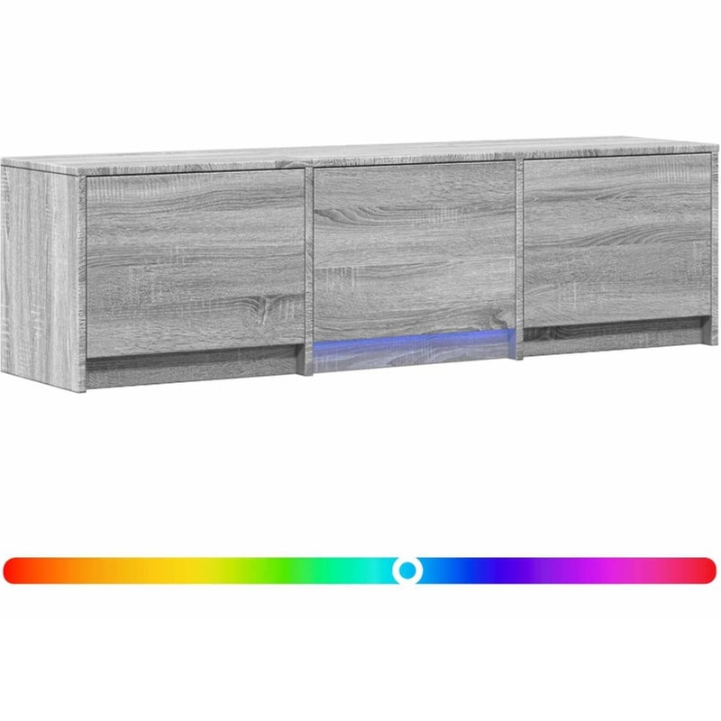 Έπιπλο Τηλεόρασης VidaXL με LED 140 x 34 x 40 cm - Γκρι Sonoma