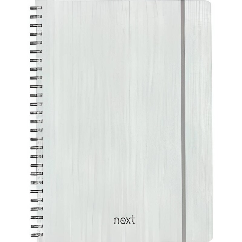 Τετράδιο Σπιράλ NEXT Β5 2 Θεμάτων Λευκό (1 Τεμάχιο)