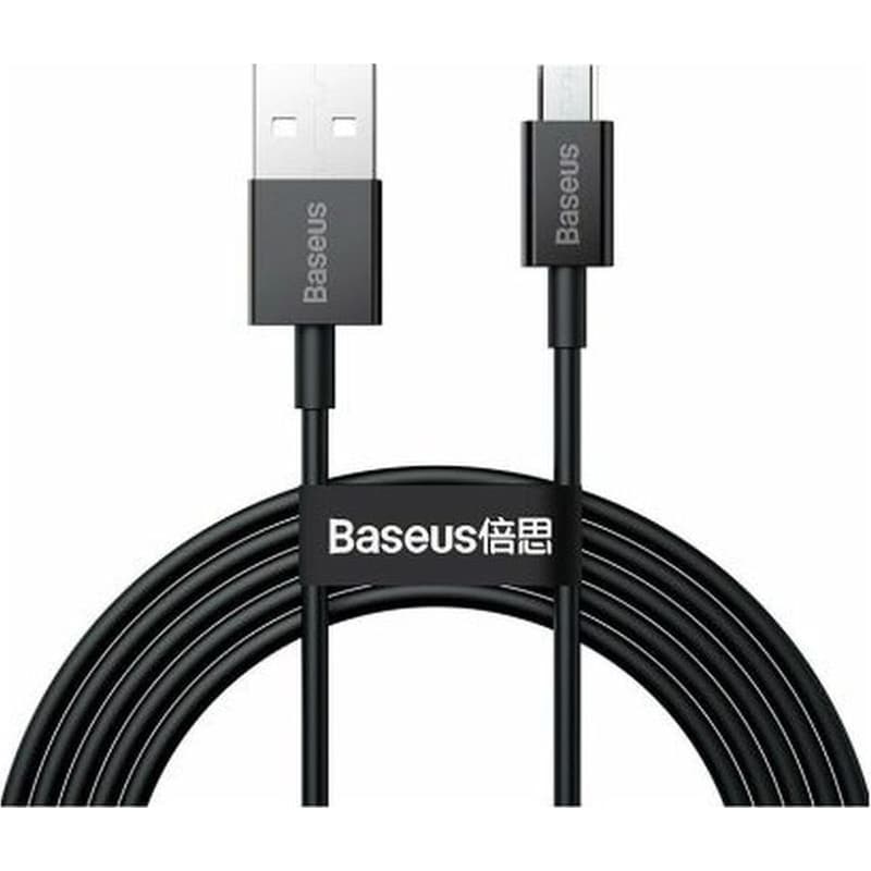 Καλώδιο φόρτισης Baseus Superior Series Regular USB 2.0 σε Micro USB 2m – Μαύρο