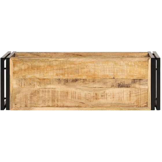 Έπιπλο Τηλεόρασης VidaXL από Ξύλο 90x30x40cm - Καφέ/Μαύρο image 2