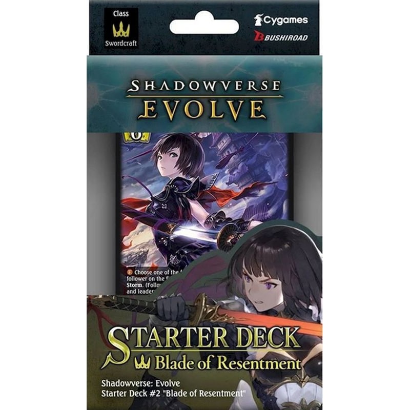 Shadowverse: Evolve Swordcraft: Blade Of Resentment Starter Deck