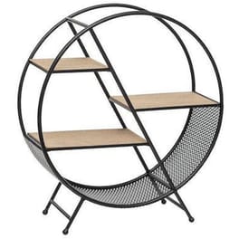 Ραφιέρα Aria Trade Τimeo Round από Μέταλλο 50x18x55.5 cm - Μαύρο