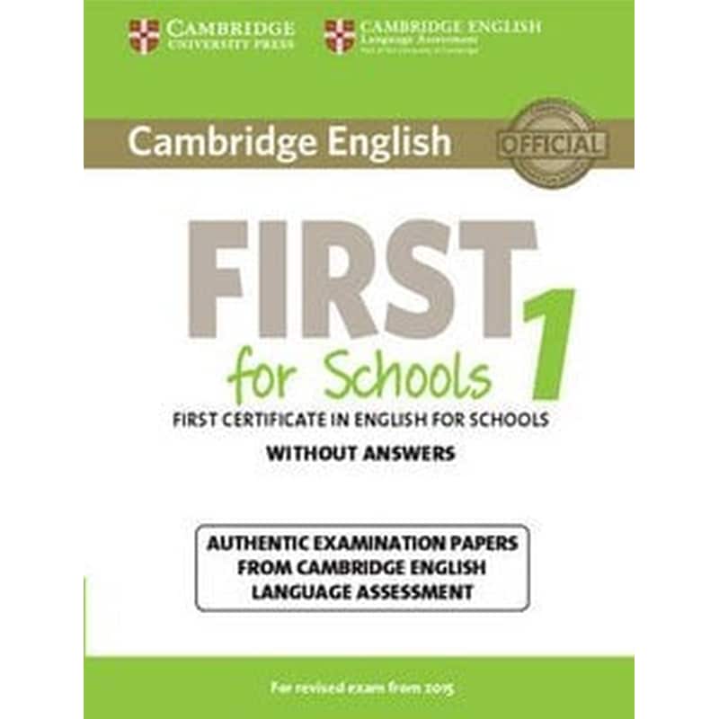 First for Schools 1 (for Revised Exam from 2015) Students Book without Answers