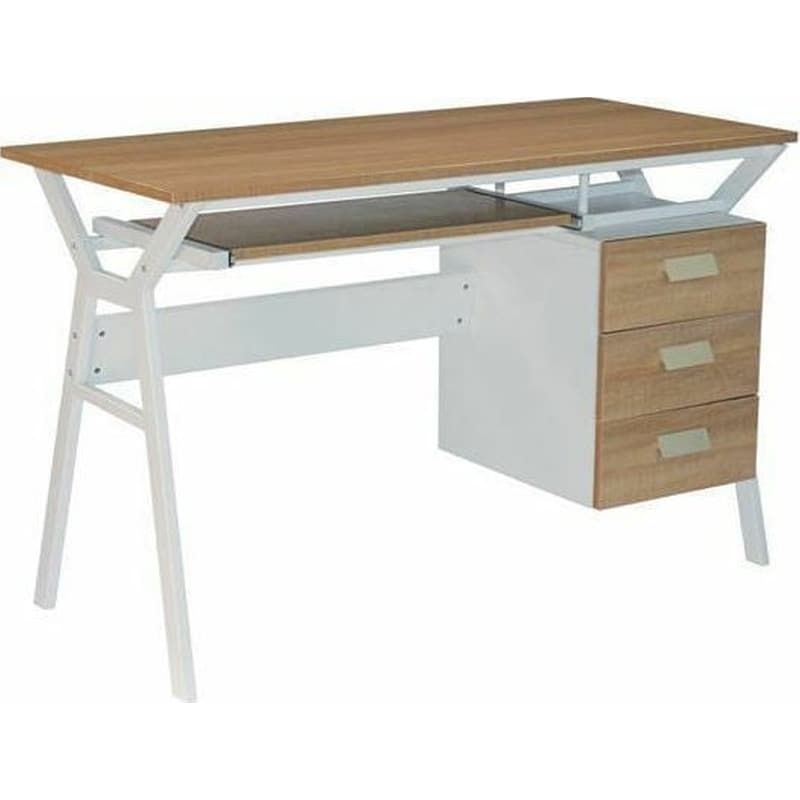 WOODWELL Γραφείο Υπολογιστή Woodwell από Μελαμίνη 120x54cm - Sonoma/Φυσικό