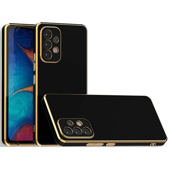 Θήκη Samsung Galaxy A13 4g - Bodycell Gold Plated - Μαύρο image 1