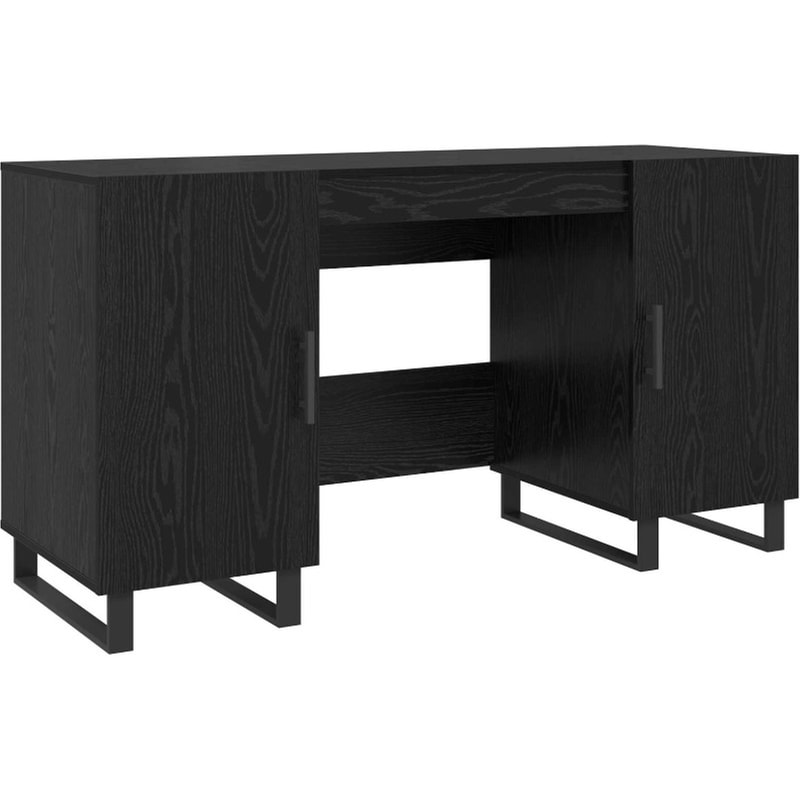 Γραφείο VidaXL από Επεξεργασμένο Ξύλο 140x50x75 cm - Μαύρη Δρυς