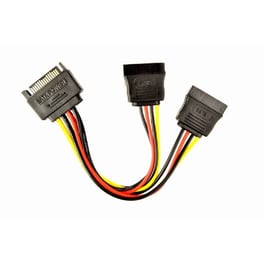 Cablexpert Power Splitter Cable With Angled Output Connectors 0,15m