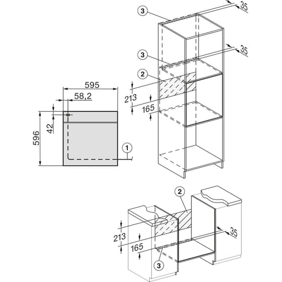 OMNYS CH641TFB & BINBL-75 78 Lt Inox Εντοιχιζόμενος Σετ Φούρνος και Εστία image 7