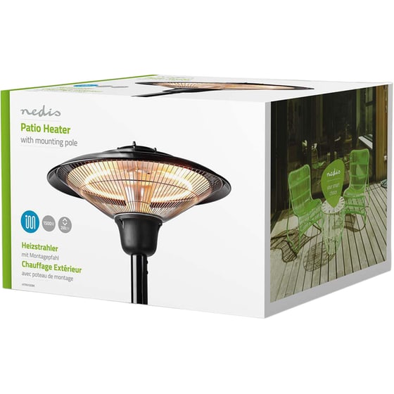 Θερμάστρα Αλογόνου NEDIS HTPA15EBK 1.5KW image 6