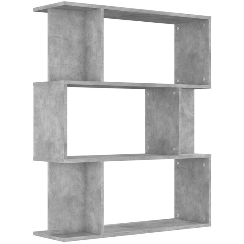 VIDAXL Βιβλιοθήκη VidaXL από Μοριοσανίδα 80x24x96 cm - Γκρι