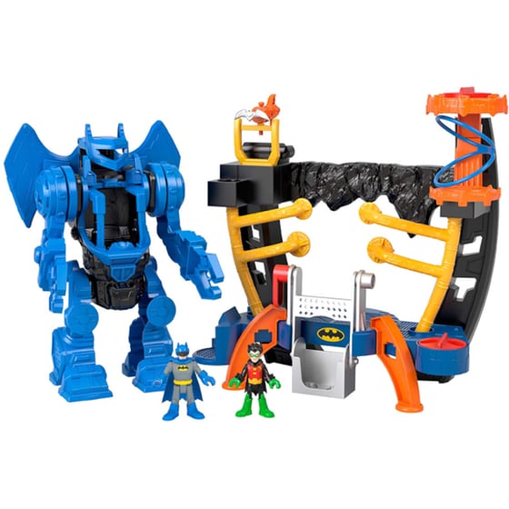Fisher-Price Σετ Παιχνιδιού Imaginext Κέντρο Διοίκησης Ρομπότ με Αποσπώμενο Ρομπότ & Φιγούρες Δράσης  Batman/Robin image 1