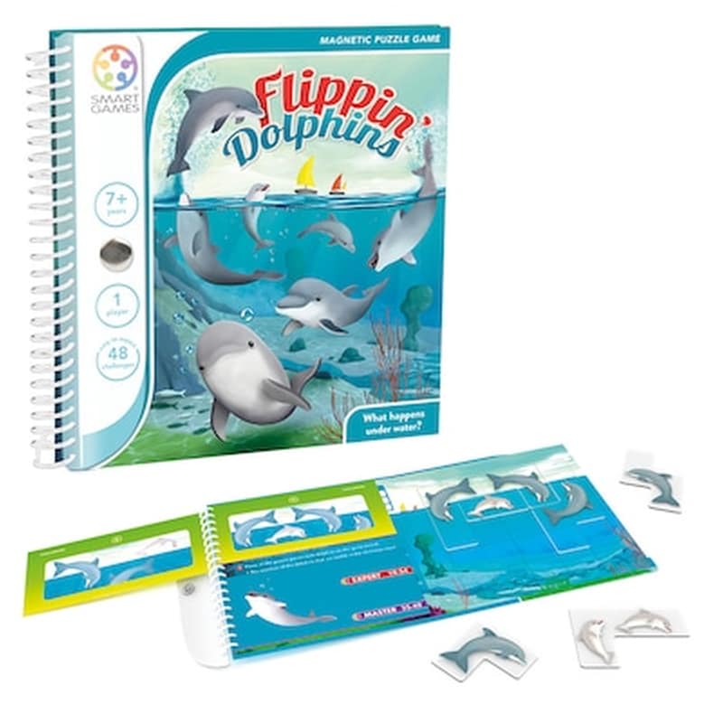 SMART Μαγνητικό Flippin Dolphins 48 Challenges Επιτραπέζιο (Smart Games)