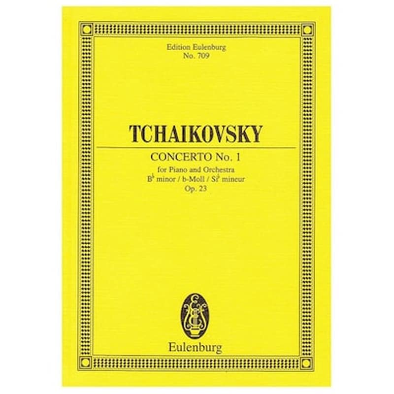 EDITIONS EULENBURG Tchaikovsky - Piano Concerto Nr.1 In Bb Minor Op.23 [pocket Score]