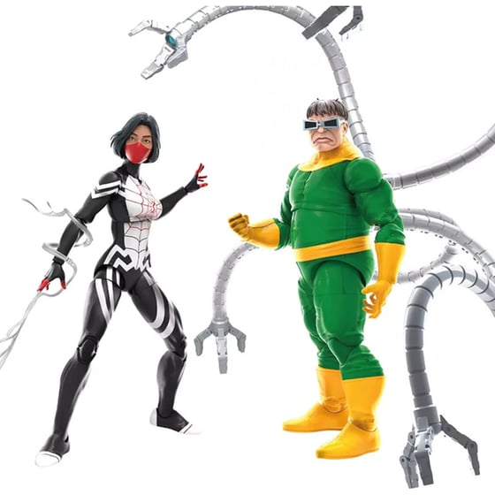 Φιγούρες Hasbro Marvel Legends Series Spider-Man 60th Anniversary Silk Και Doctor Octapus (F3462) image 0