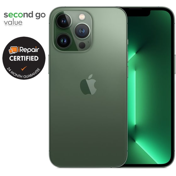 Μεταχειρισμένο Apple iPhone 13 Pro 256GB Apine Green second go value Certified by iRepair image 3