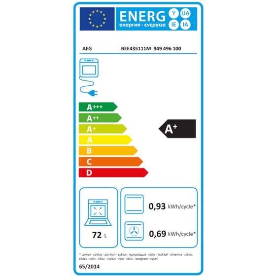 Eντοιχιζόμενο Σετ Φούρνος και Εστία AEG IKB64413IB & BEE435111M 72 Lt Inox image 3